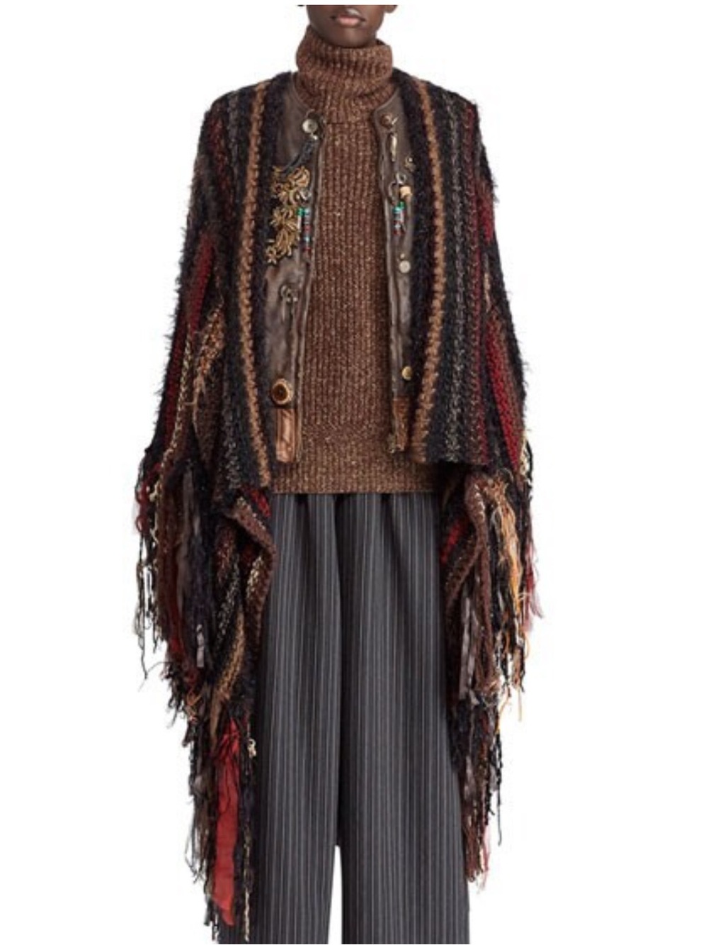 Ralph Lauren Collection 50th Anniversary 2018 Hand Woven Blanket Poncho/Shawl - Picture 16 of 17